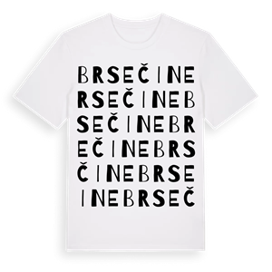 Brsečine ordlek t-shirt – ekologisk bomull t-shirt från Pinshirt