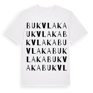 Buk Vlaka ordlek t-shirt – ekologisk bomull t-shirt från Pinshirt