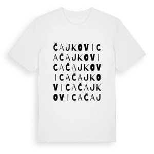 Čajkovica ordlek t-shirt – ekologisk bomull t-shirt från Pinshirt