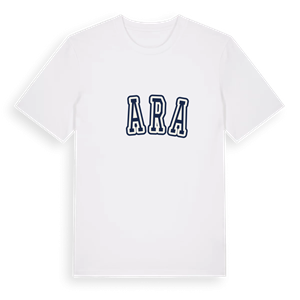 Čara college t-shirt – ekologisk bomull t-shirt från Pinshirt