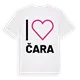 Jag älskar Čara t-shirt stort tryck