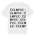 Čelopeci ordlek t-shirt