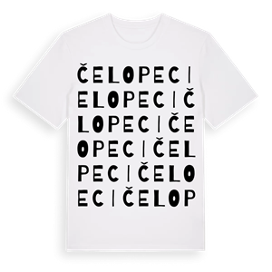Čelopeci ordlek t-shirt – ekologisk bomull t-shirt från Pinshirt