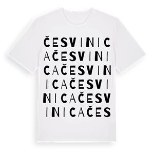 Česvinica ordlek t-shirt – ekologisk bomull t-shirt från Pinshirt