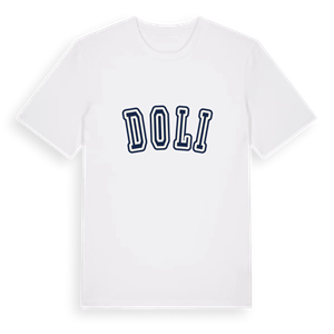 Doli college t-shirt – ekologisk bomull t-shirt från Pinshirt