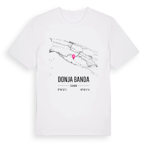 Donja Banda karta t-shirt – ekologisk bomull t-shirt från Pinshirt