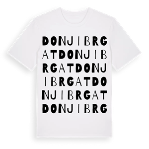Donji Brgat ordlek t-shirt – ekologisk bomull t-shirt från Pinshirt