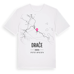 Drače karta t-shirt – ekologisk bomull t-shirt från Pinshirt