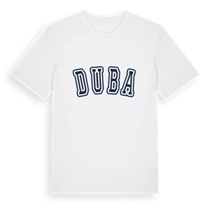 Duba college t-shirt – ekologisk bomull t-shirt från Pinshirt