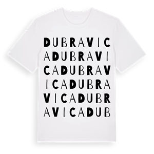 Dubravica ordlek t-shirt – ekologisk bomull t-shirt från Pinshirt