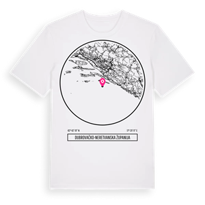 Dubrovačko-neretvanska županija t-shirt – ekologisk bomull t-shirt från Pinshirt