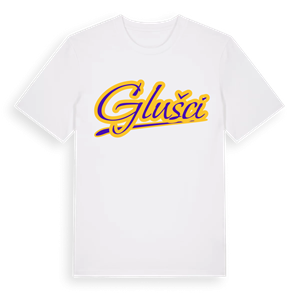 Glušci baseball t-shirt – ekologisk bomull t-shirt från Pinshirt