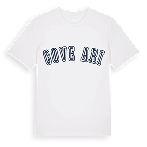 Goveđari college t-shirt – ekologisk bomull t-shirt från Pinshirt