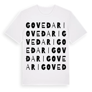 Goveđari ordlek t-shirt – ekologisk bomull t-shirt från Pinshirt