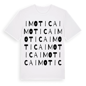 Imotica ordlek t-shirt – ekologisk bomull t-shirt från Pinshirt