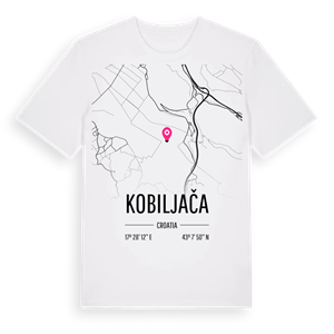 Kobiljača karta t-shirt – ekologisk bomull t-shirt från Pinshirt
