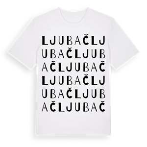 Ljubač ordlek t-shirt – ekologisk bomull t-shirt från Pinshirt