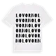 Lovorno ordlek t-shirt