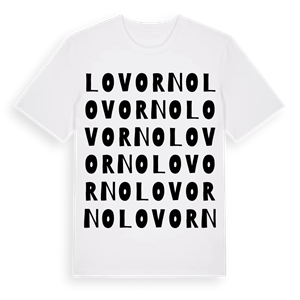 Lovorno ordlek t-shirt – ekologisk bomull t-shirt från Pinshirt
