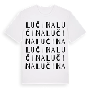 Lučina ordlek t-shirt – ekologisk bomull t-shirt från Pinshirt