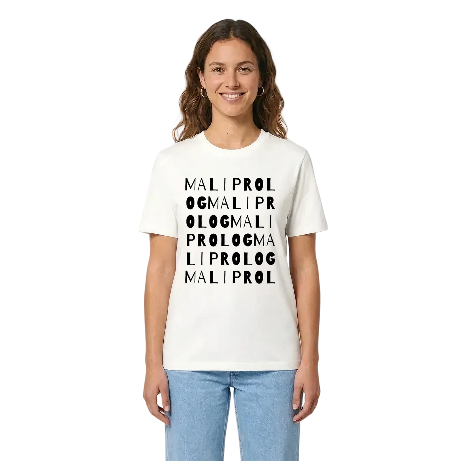 Mali Prolog ordlek t-shirt – White, i miljö