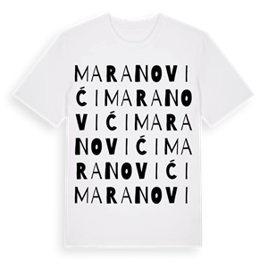 Maranovići ordlek t-shirt – ekologisk bomull t-shirt från Pinshirt