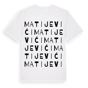 Matijevići ordlek t-shirt – ekologisk bomull t-shirt från Pinshirt