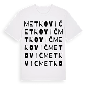 Metković ordlek t-shirt – ekologisk bomull t-shirt från Pinshirt