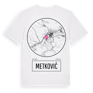 Metković t-shirt – ekologisk bomull t-shirt från Pinshirt