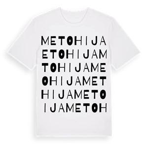 Metohija ordlek t-shirt – ekologisk bomull t-shirt från Pinshirt