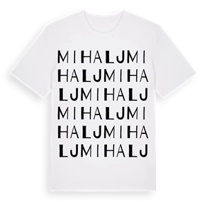 Mihalj ordlek t-shirt – ekologisk bomull t-shirt från Pinshirt
