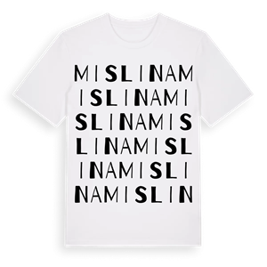 Mislina ordlek t-shirt – ekologisk bomull t-shirt från Pinshirt