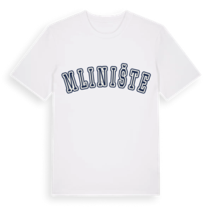 Mlinište college t-shirt – ekologisk bomull t-shirt från Pinshirt