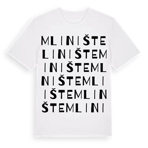 Mlinište ordlek t-shirt – ekologisk bomull t-shirt från Pinshirt
