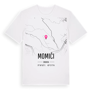 Momići karta t-shirt – ekologisk bomull t-shirt från Pinshirt