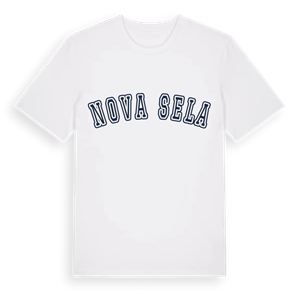 Nova Sela college t-shirt – ekologisk bomull t-shirt från Pinshirt