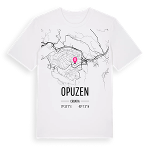 Opuzen karta t-shirt – ekologisk bomull t-shirt från Pinshirt