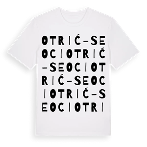 Otrić-Seoci ordlek t-shirt – ekologisk bomull t-shirt från Pinshirt