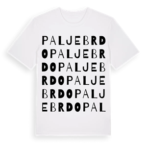 Palje Brdo ordlek t-shirt – ekologisk bomull t-shirt från Pinshirt