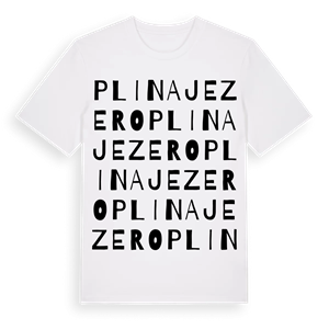 Plina Jezero ordlek t-shirt – ekologisk bomull t-shirt från Pinshirt