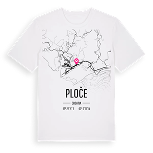 Ploče karta t-shirt – ekologisk bomull t-shirt från Pinshirt