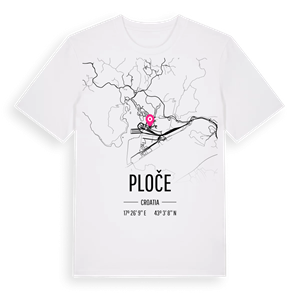 Ploče karta t-shirt – ekologisk bomull t-shirt från Pinshirt