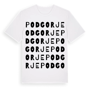 Podgorje ordlek t-shirt – ekologisk bomull t-shirt från Pinshirt