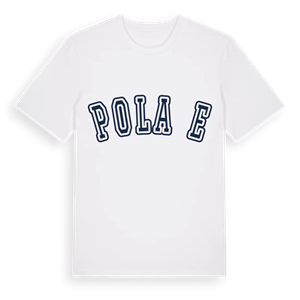 Polače college t-shirt – ekologisk bomull t-shirt från Pinshirt