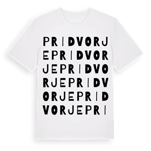 Pridvorje ordlek t-shirt – ekologisk bomull t-shirt från Pinshirt