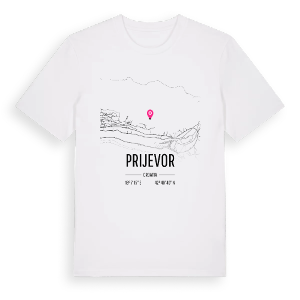 Prijevor karta t-shirt – ekologisk bomull t-shirt från Pinshirt