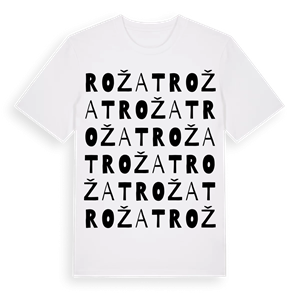 Rožat ordlek t-shirt – ekologisk bomull t-shirt från Pinshirt