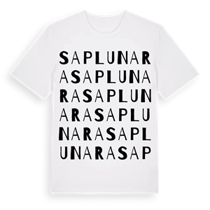 Saplunara ordlek t-shirt – ekologisk bomull t-shirt från Pinshirt