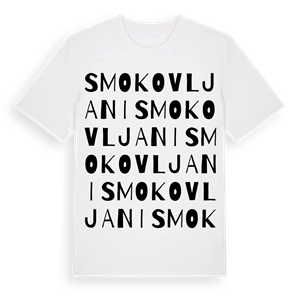 Smokovljani ordlek t-shirt – ekologisk bomull t-shirt från Pinshirt