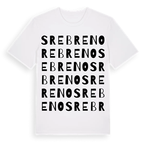 Srebreno ordlek t-shirt – ekologisk bomull t-shirt från Pinshirt